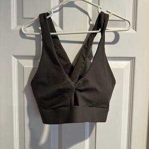 Fabletics Dark Brown Oasis Bra